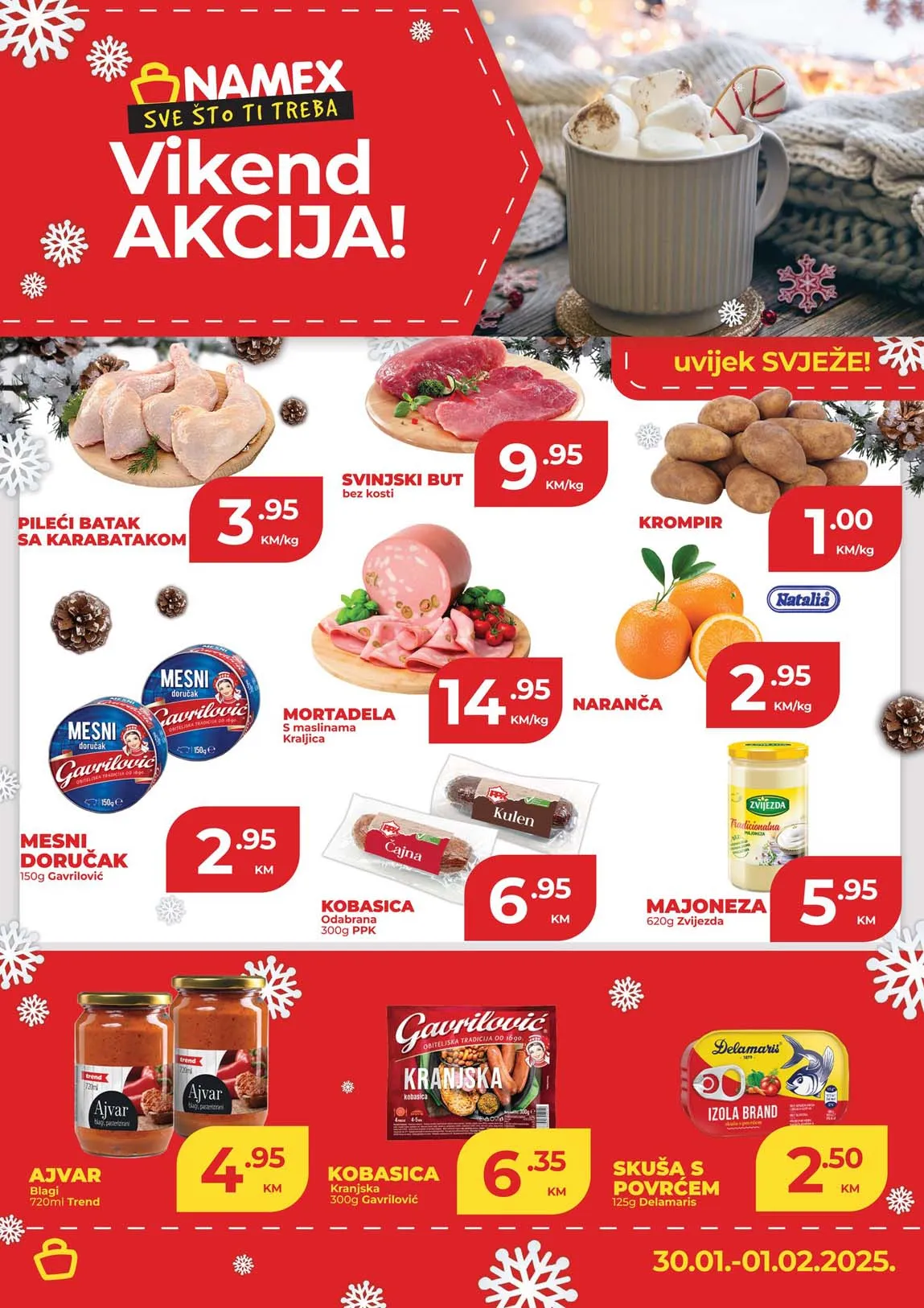 NAMEX Vikend akcija sniženja do 01.02.2025