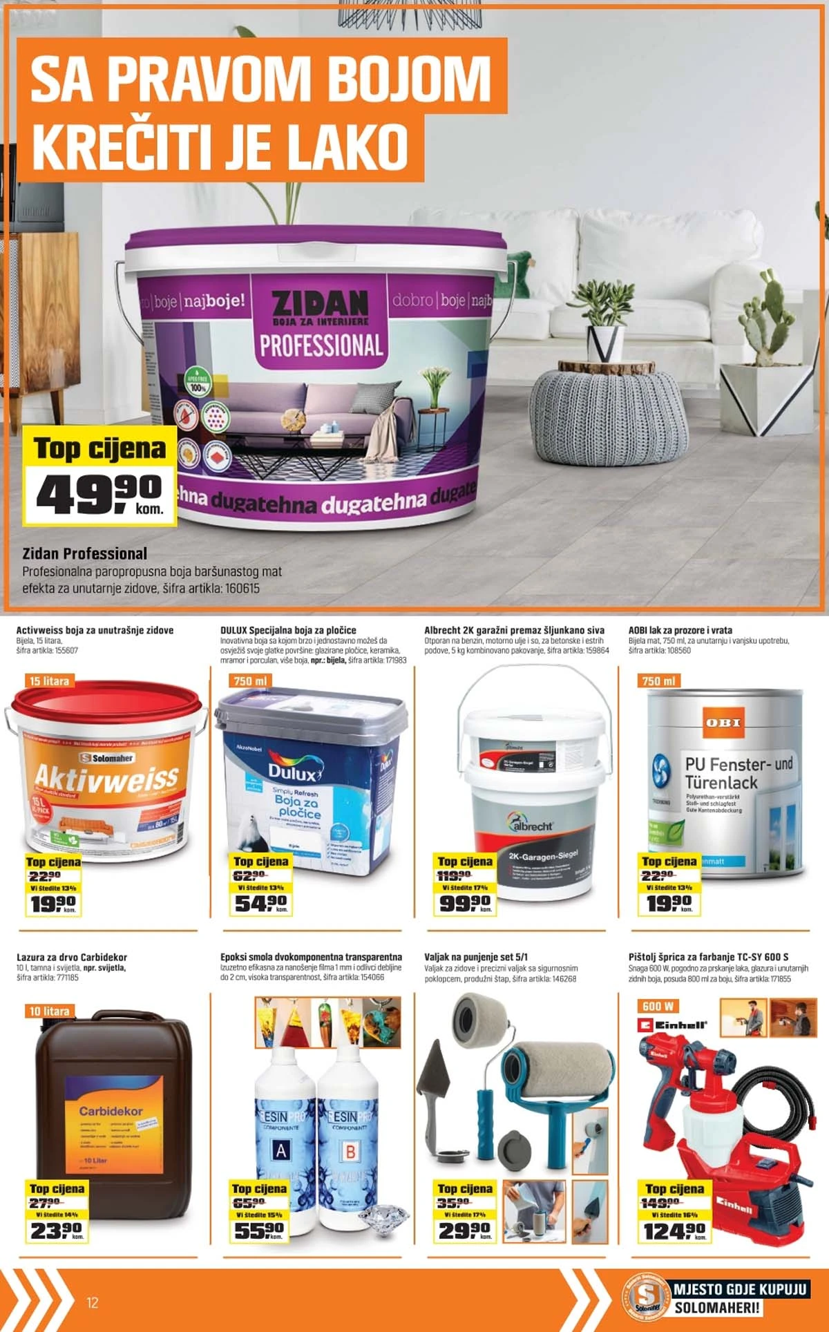 OBI Solomaheri mogu sve strana 12 – proizvodi za dom i baštu na sniženju BiH