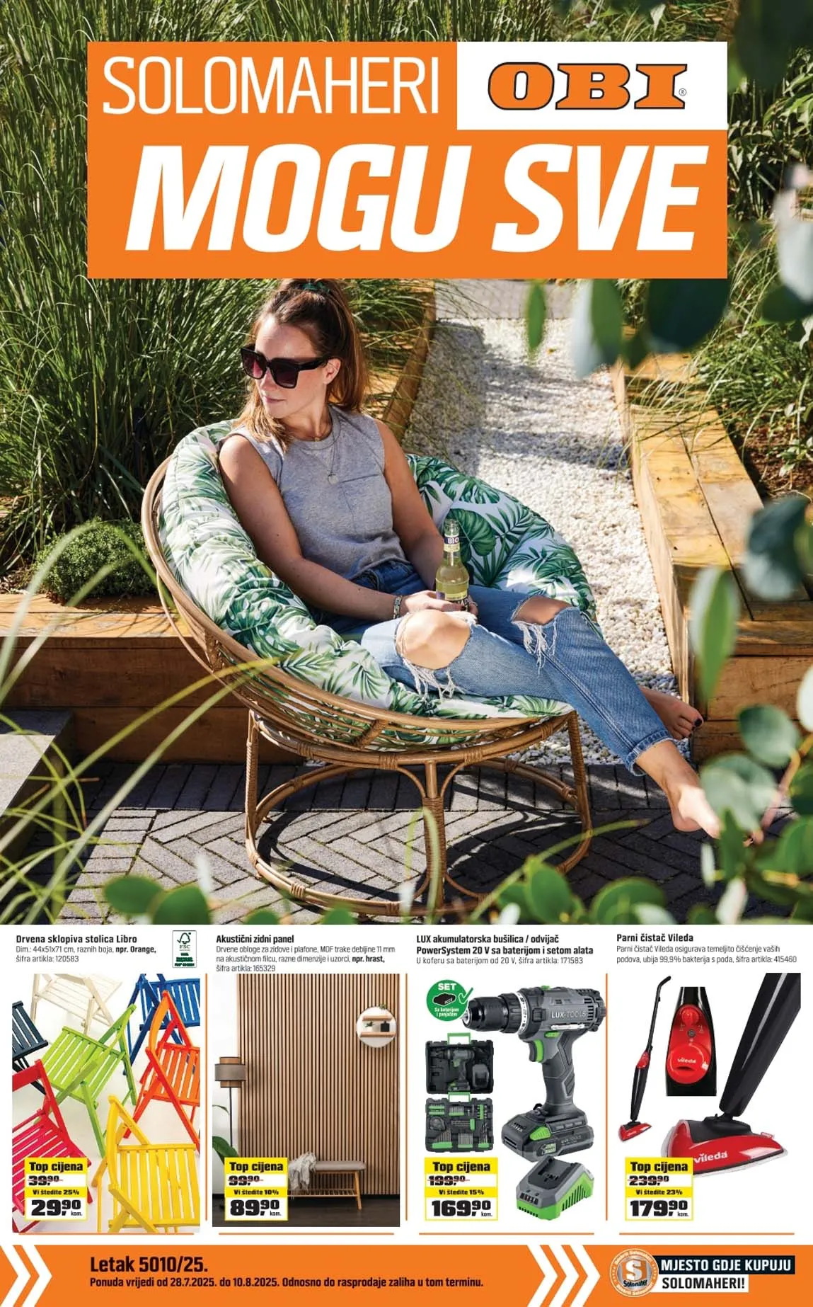 OBI Katalog Solomaheri mogu SVE! Katalog sniženja do 10.08.2025