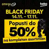 Omega Shop Black Friday – do 50% popusta na kompletan asortiman do 17. novembra 2025.