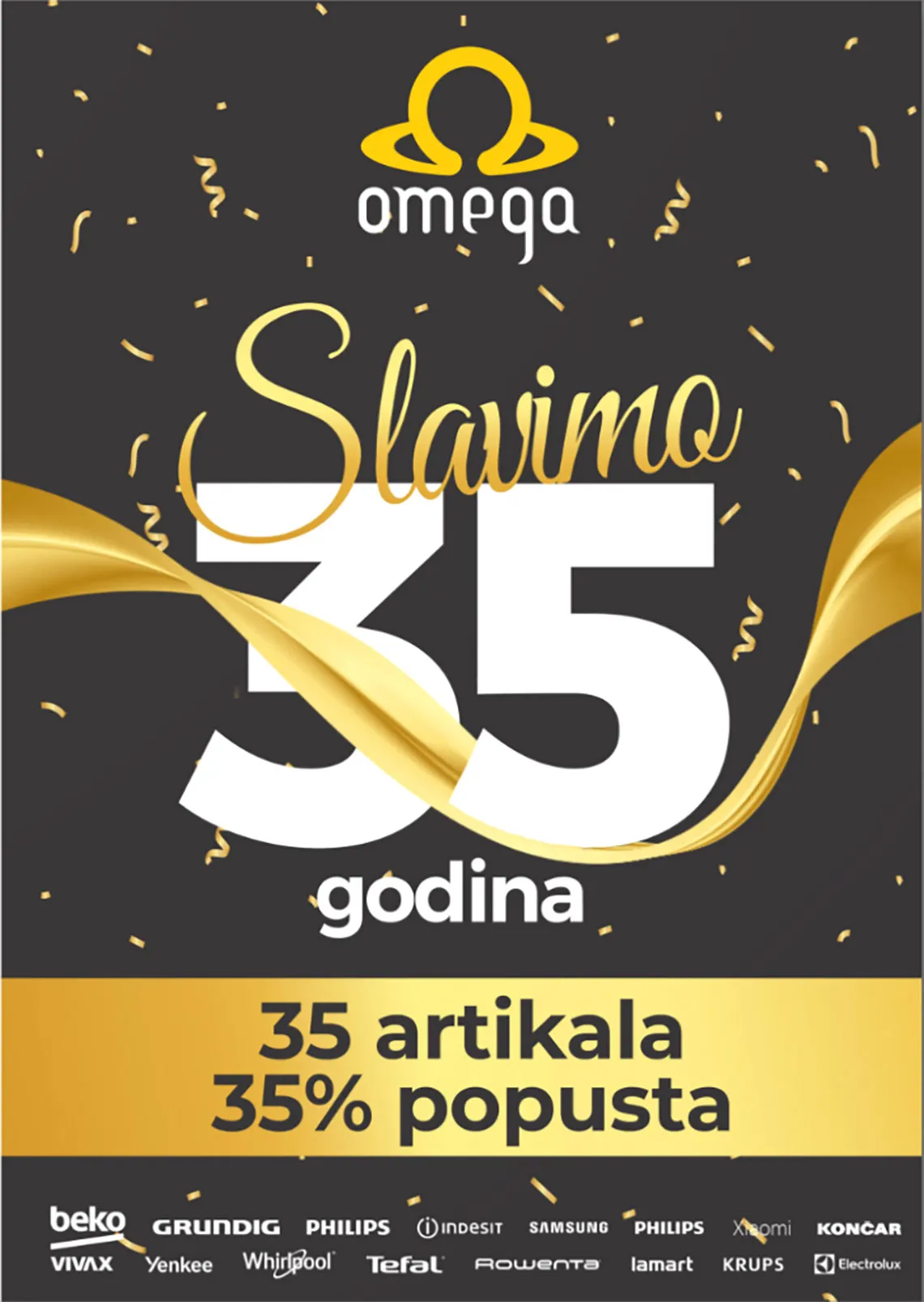 OMEGA SHOP SLAVIMO 35 GODINA - 35 ARTIKALA - 35% POPUSTA