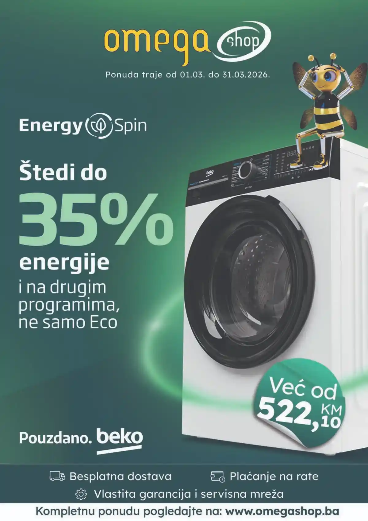 Omega Shop katalog tehnike sniženja do 32% do 31.03.2026 strana 1