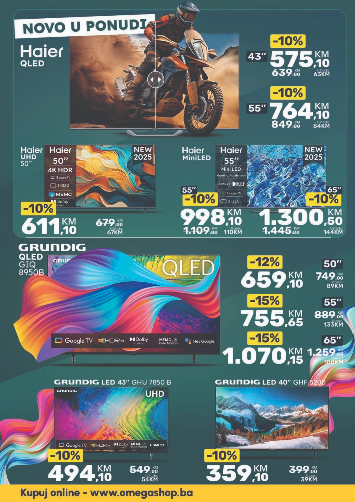 Omega Shop akcija tehnike katalog strana 6 sniženja do 31.03.2026