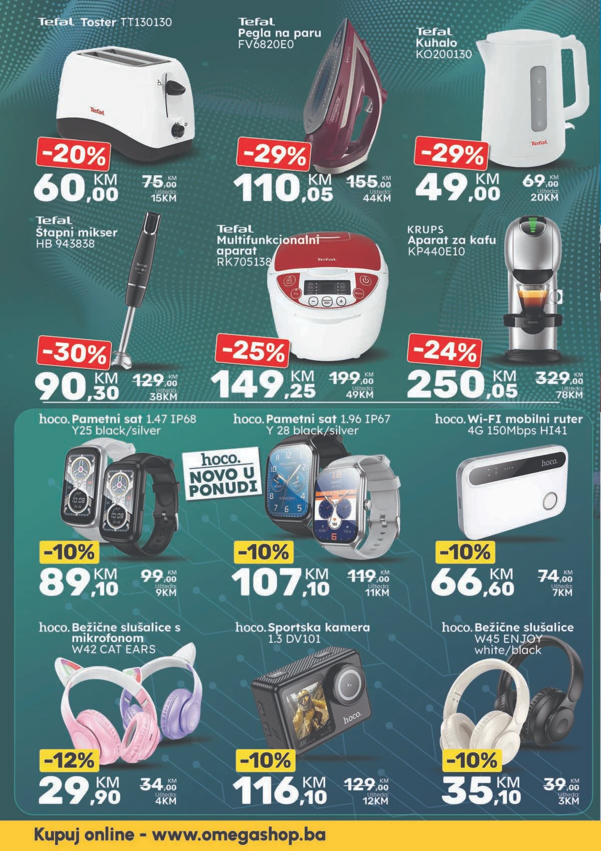 Omega Shop akcija tehnike katalog strana 10 sniženja do 31.03.2026