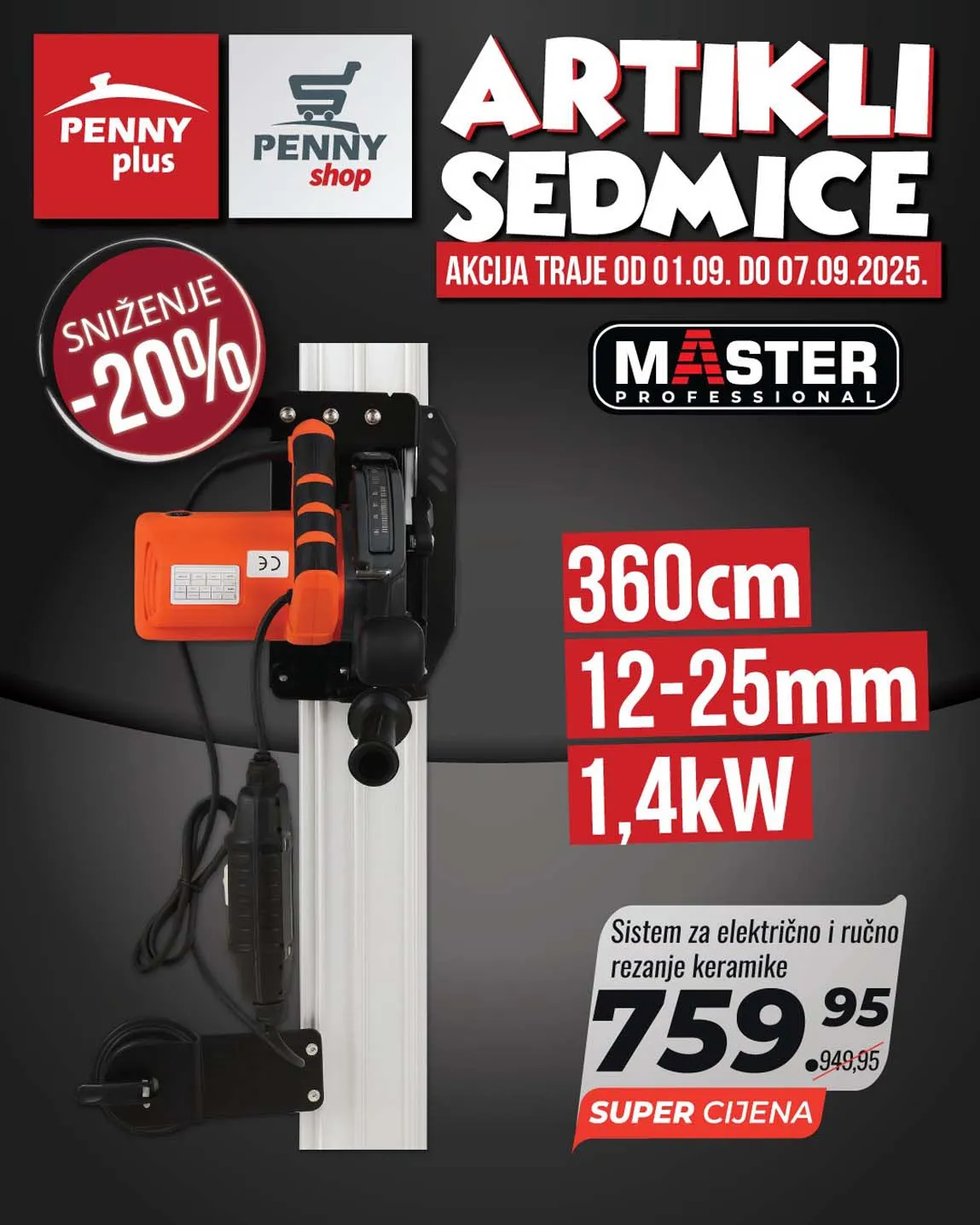 PENNY PLUS akcija Artikli sedmice sniženja 07.09.2025