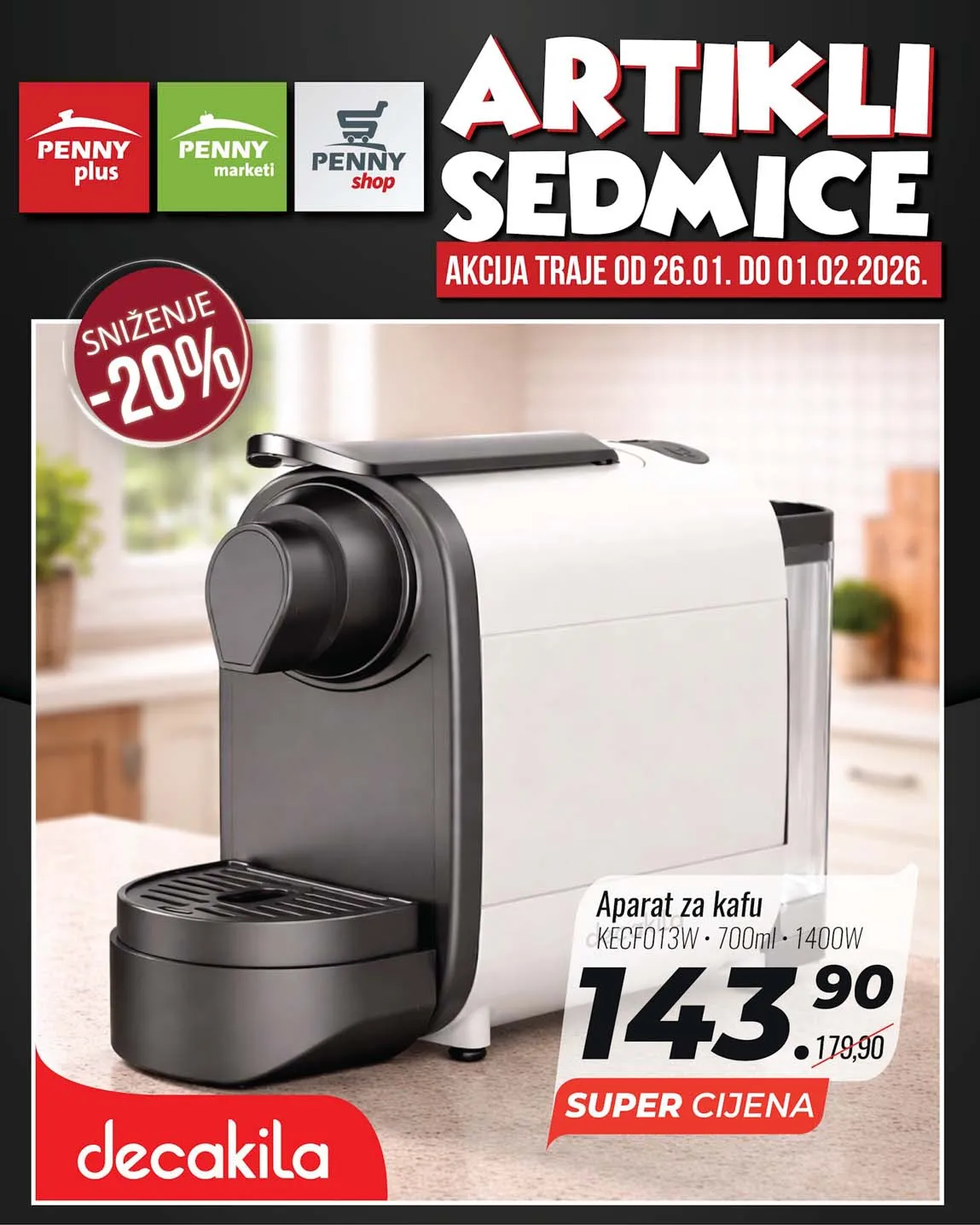 PENNY PLUS arikli sedmice