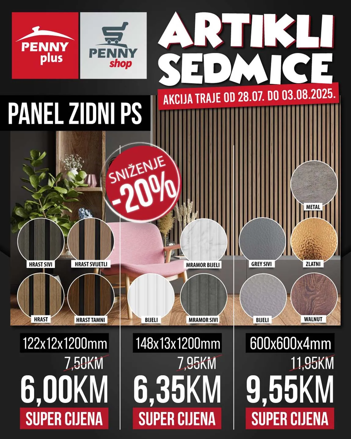 PENNY PLUS akcija Artikli sedmice sniženja 03.08.2025