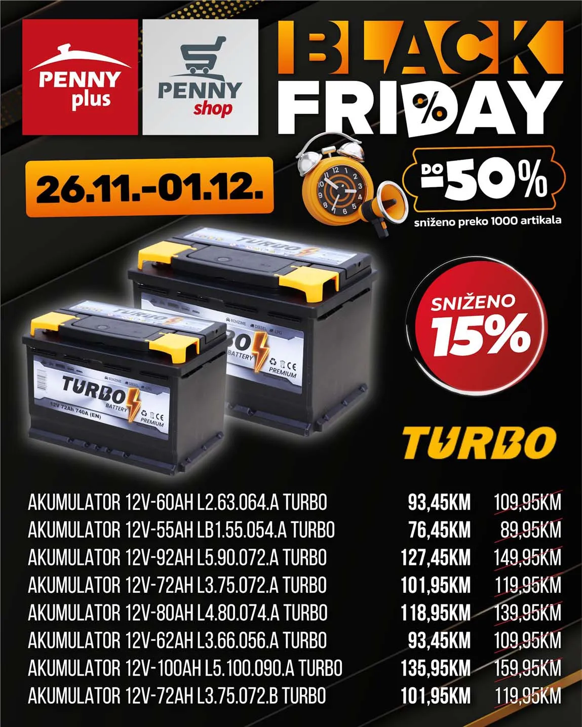 PENNY PLUS arikli sedmice