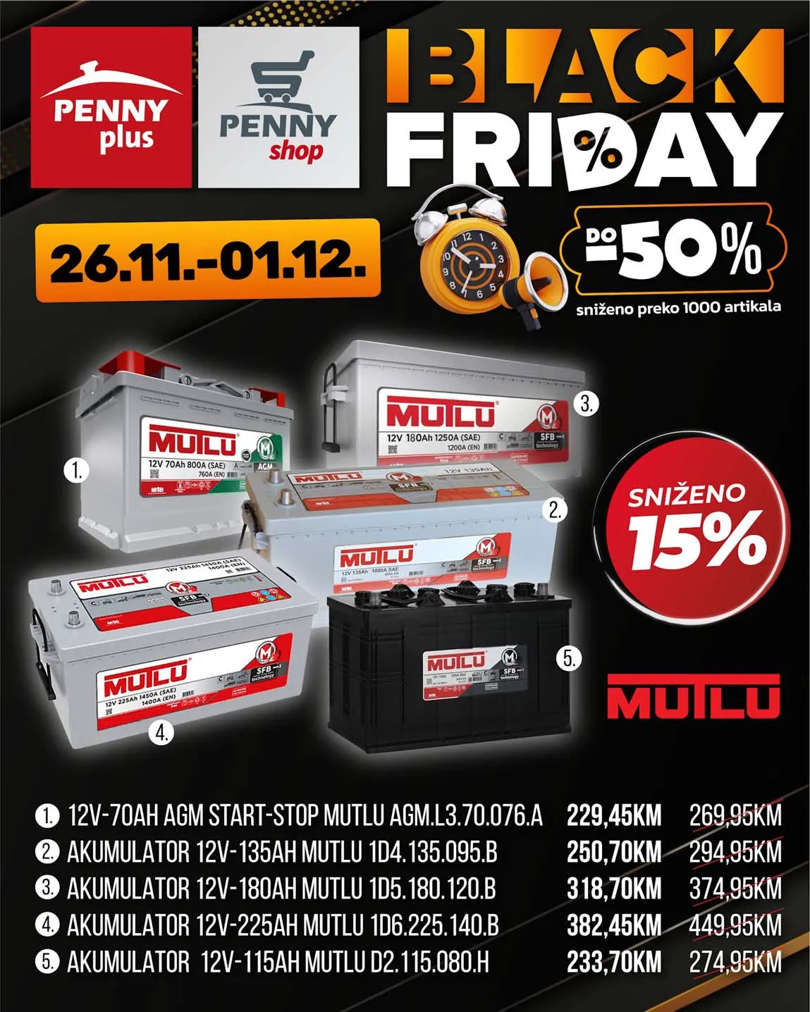 PENNY PLUS arikli sedmice