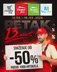 Penny akcija Petak 13. – Sniženja do 50% na 1000 artikala do 16.03.2026