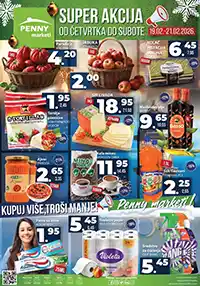 Penny marketi vikend akcija – sniženja prehrane do 21. februara 2026.