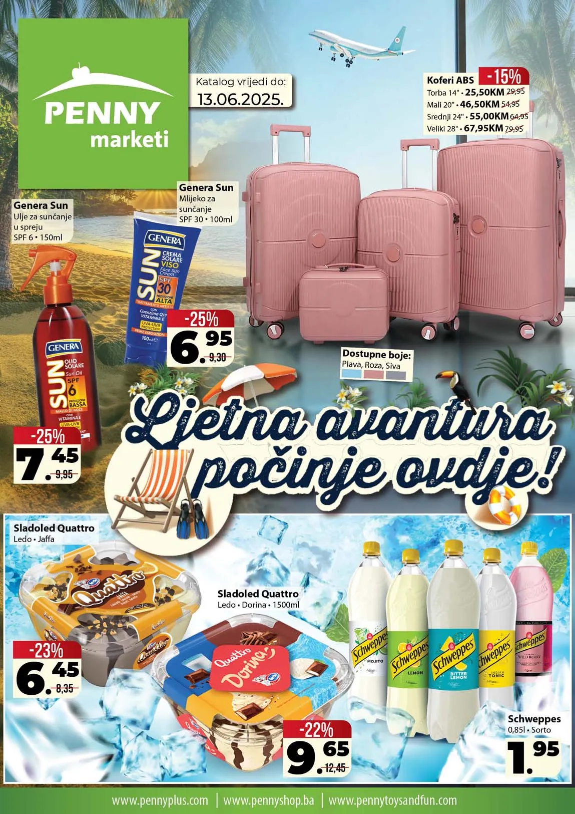 Penny marketi akcija LJETNA AVANTURA POČINJE OVDJE katalog sniženja do 13.06.2025