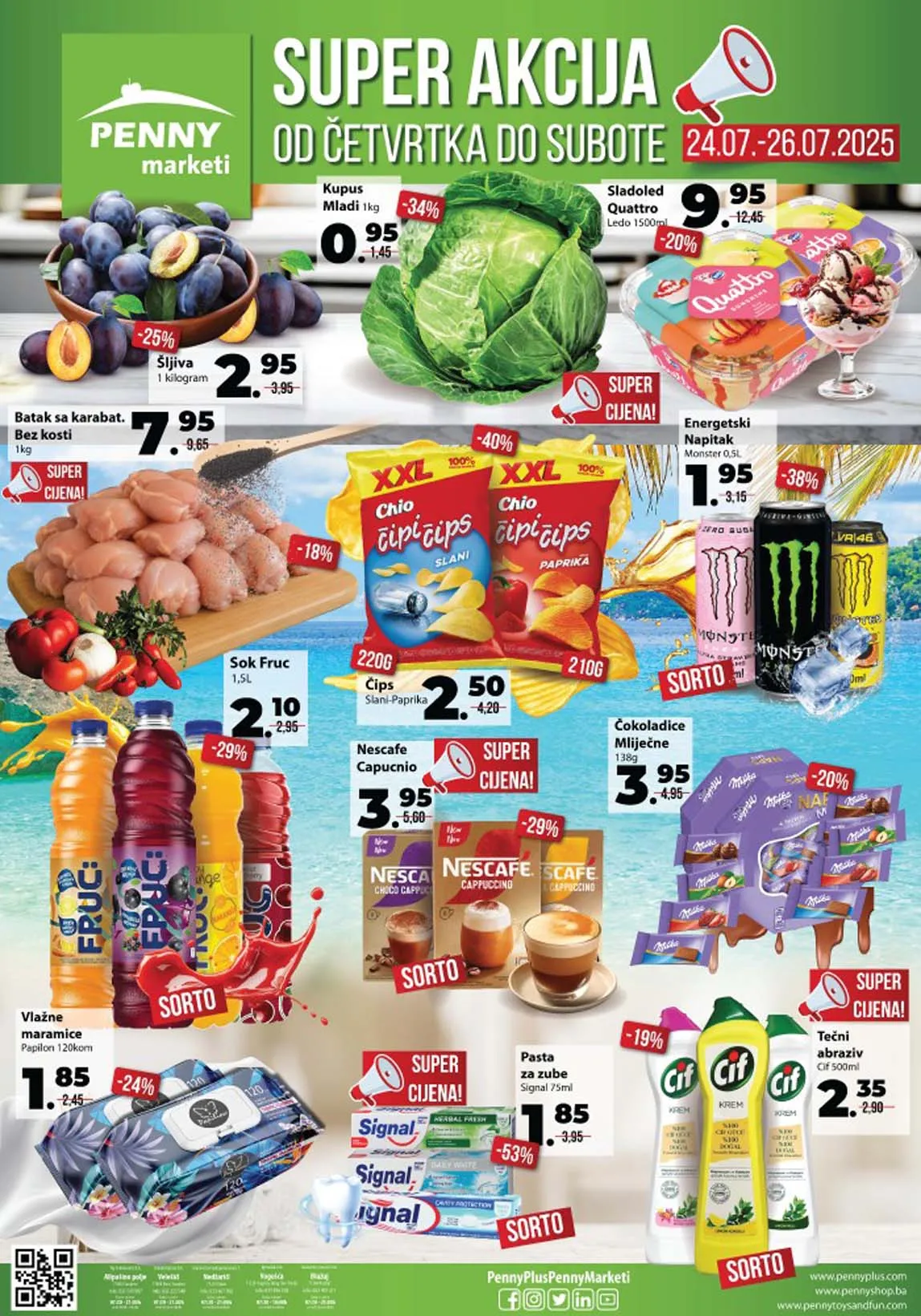 Penny marketi Vikend akcija sniženja do 26.07.2025. 