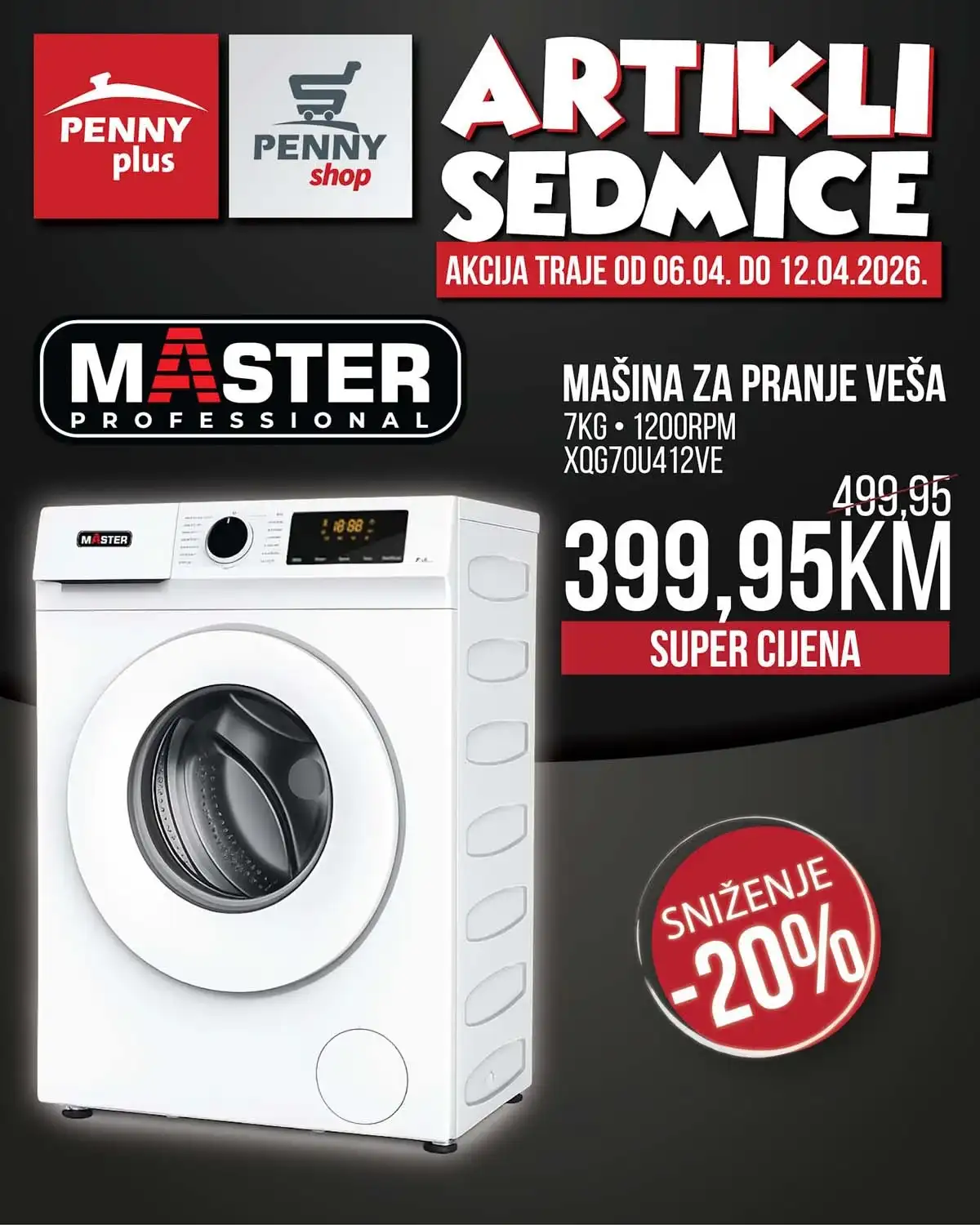 Penny Plus katalog strana 1 – artikli sedmice do 12. aprila 2026