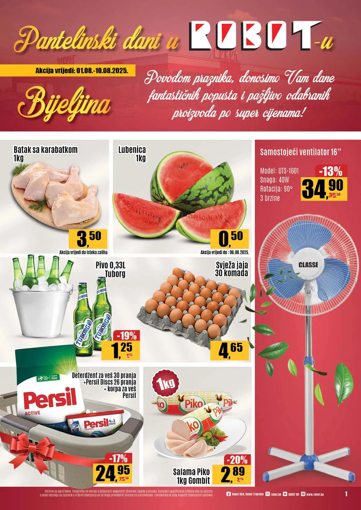 Robot Bijeljina "Pantelinski dani" katalog sniženja do 10.08.2025.