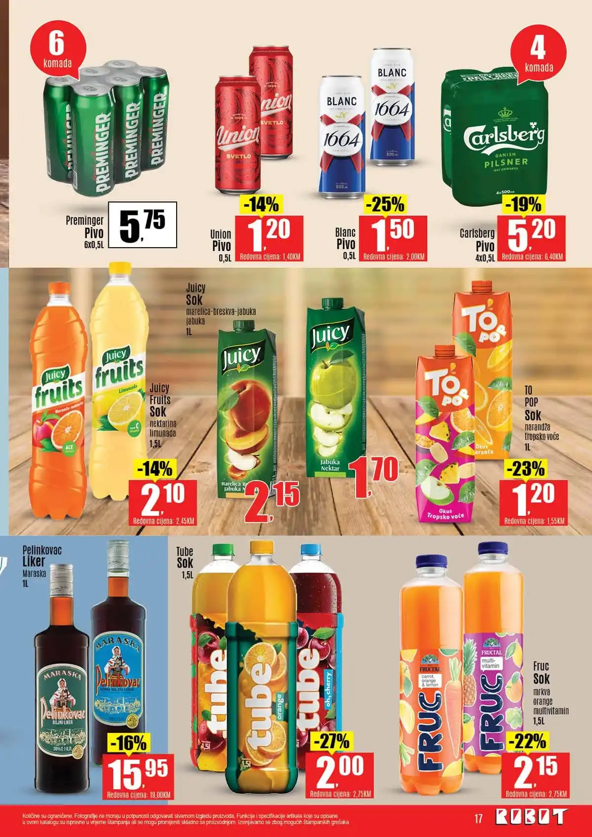 Robot katalog sniženja do 41 posto prehrambeni proizvodi april 2026 strana 17