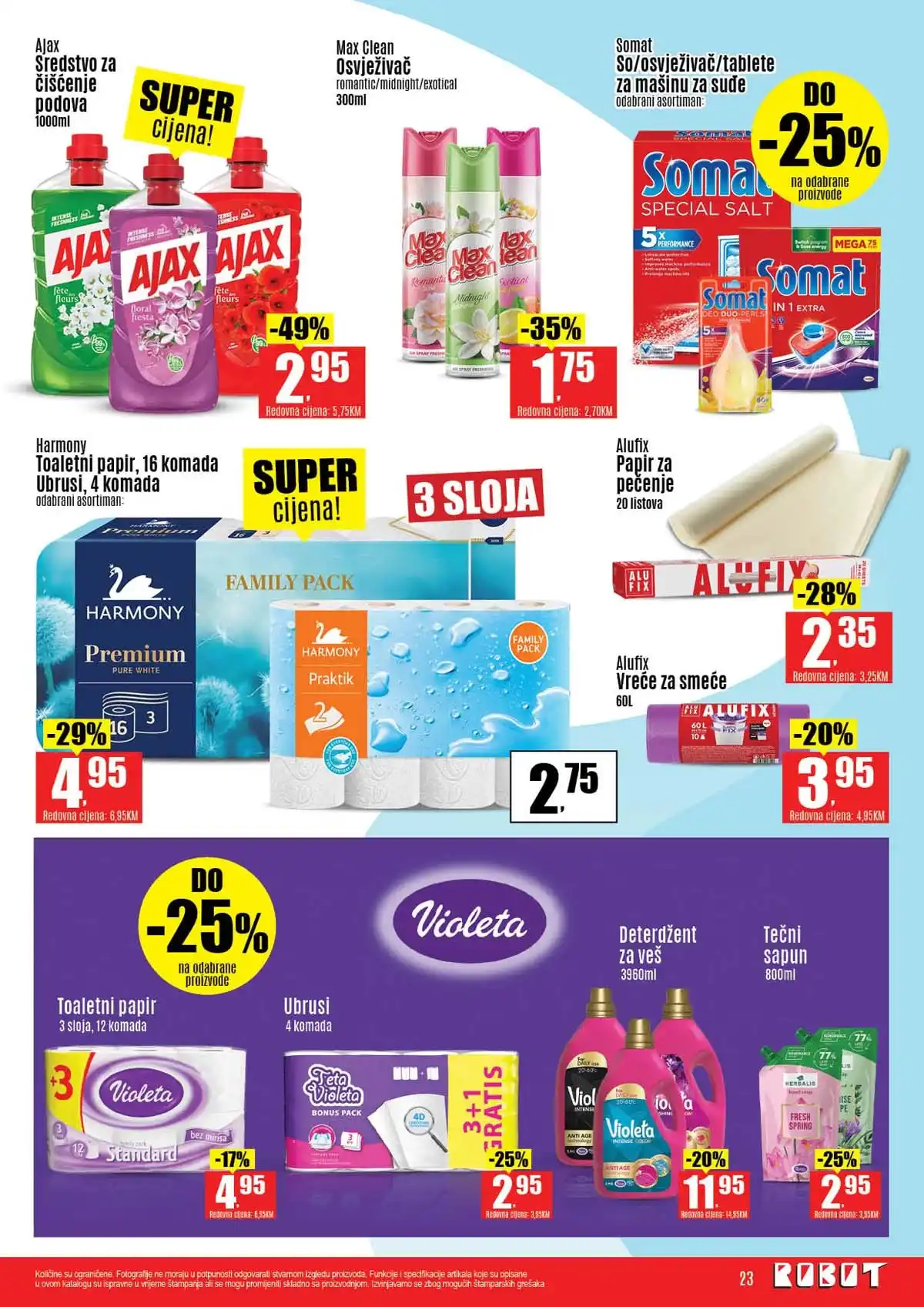 Robot katalog sniženja do 41 posto prehrambeni proizvodi april 2026 strana 23