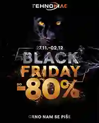 Tehnomag Black Friday – sniženja do 80% do 2. decembra 2025