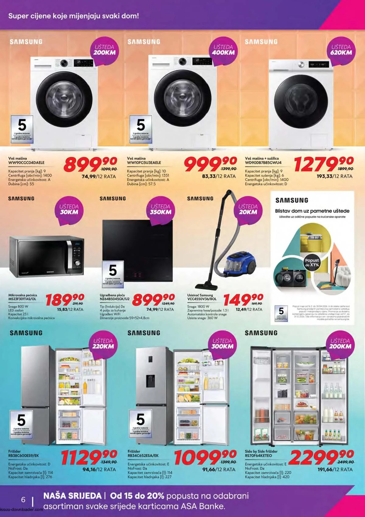 Tehnomag usisivači, mikseri i sitni uređaji na akciji – katalog do 31. marta 2026, strana 6