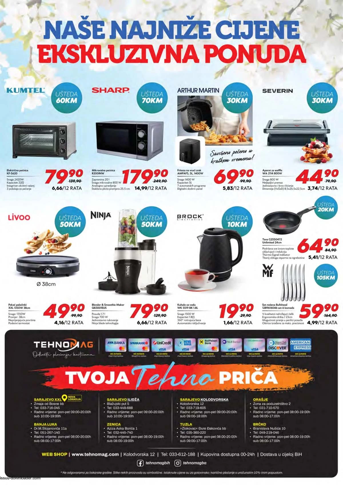 Tehnomag završna strana kataloga – sniženja tehnike do 31. marta 2026, strana 16