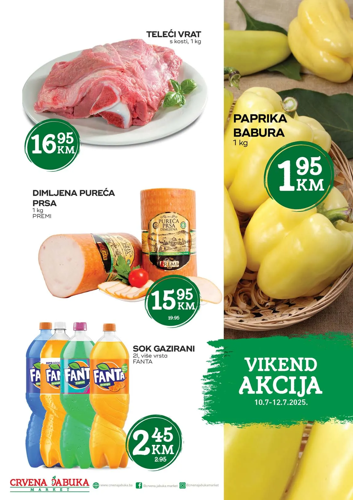 Crvena jabuka Vikend akcija Sniženja do 12.07.2025