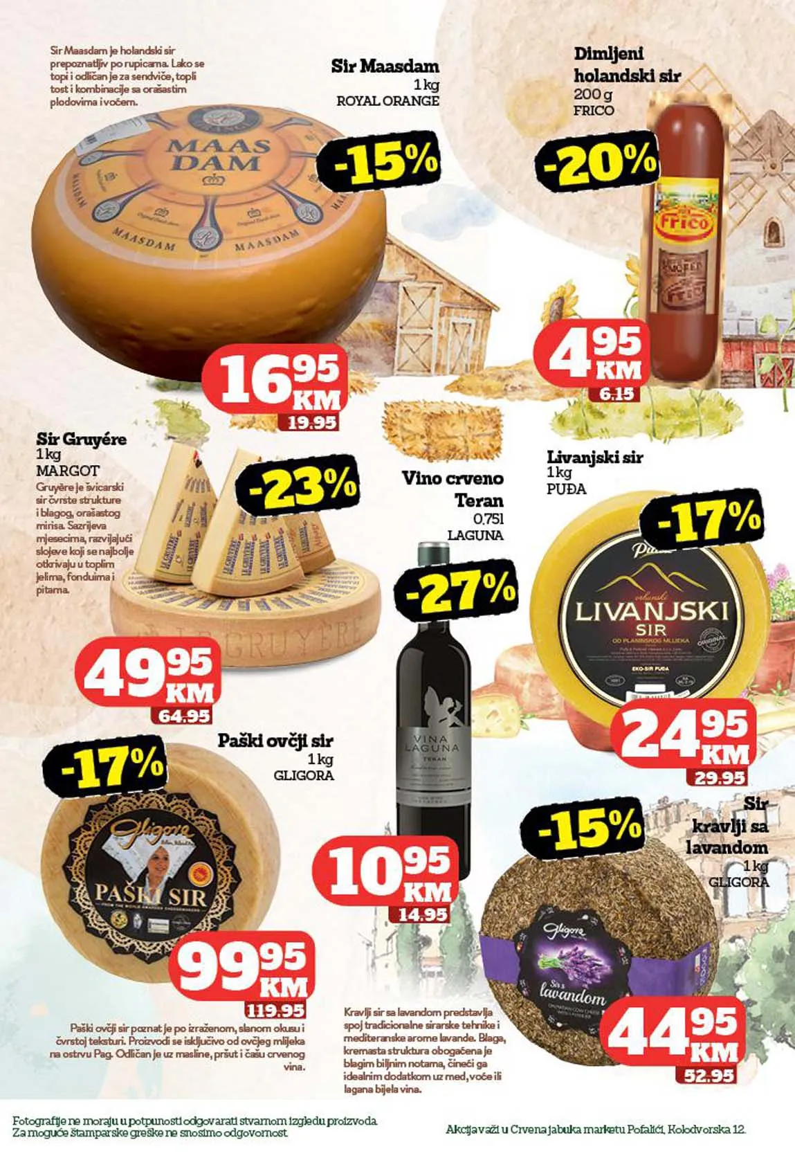 Crvena jabuka akcija snizenja Pofalići