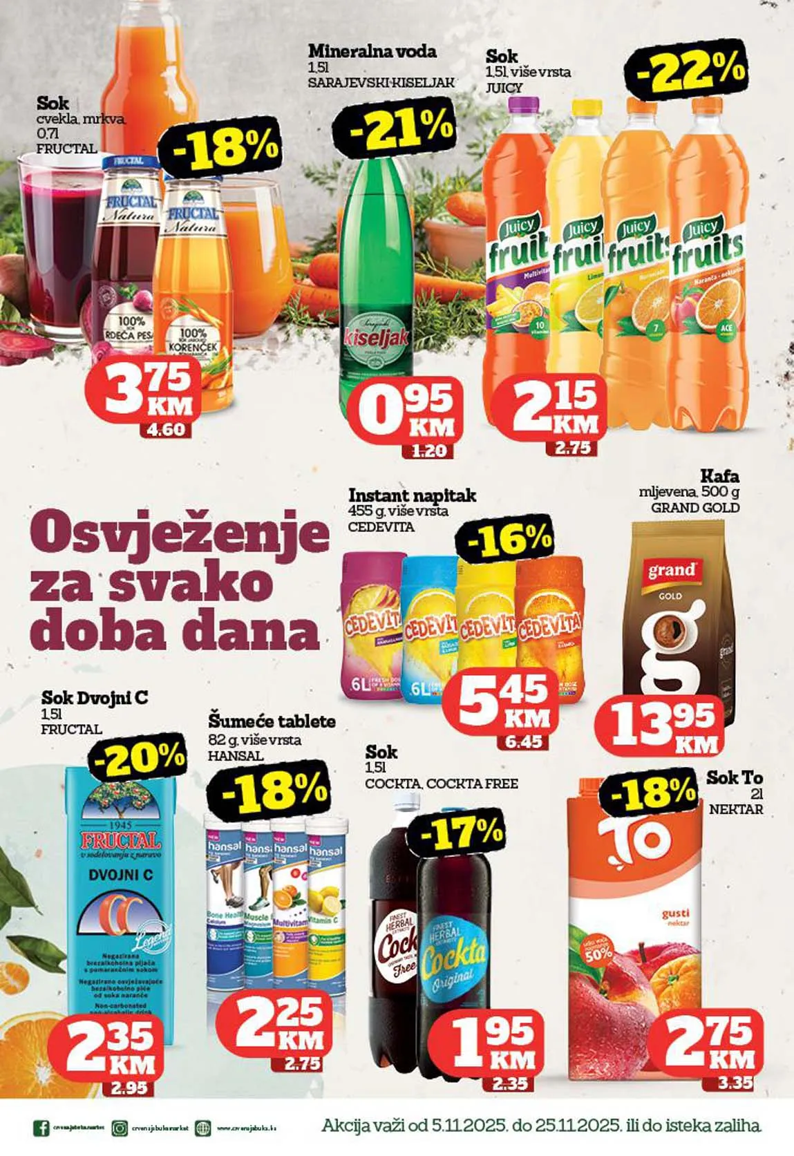 Crvena jabuka akcija snizenja Pofalići