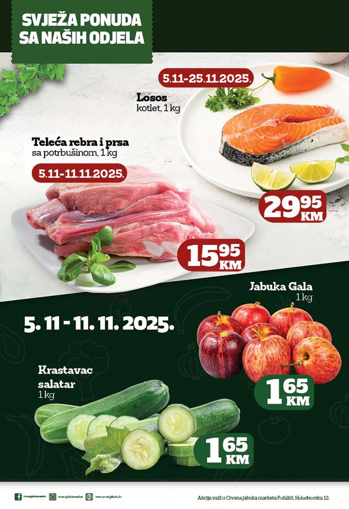 Crvena jabuka akcija snizenja Pofalići