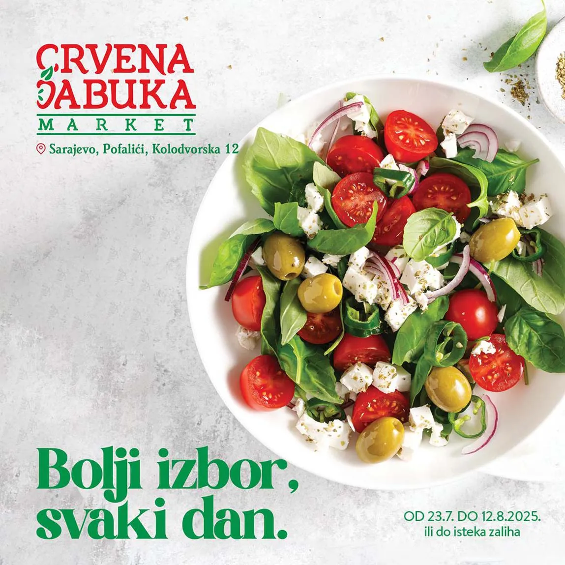 Crvena jabuka POFALIĆI Akcija Katalog sniženja do 12.08.2025