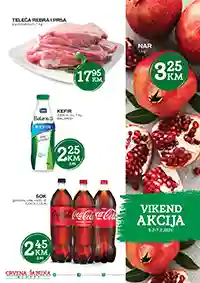 Crvena jabuka vikend akcija do 07.02.2026 – Sniženja prehrane | Snizenja.ba