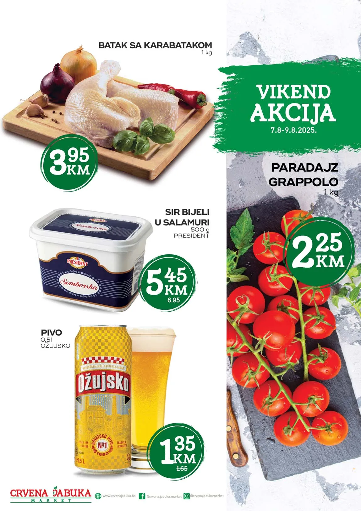 Crvena jabuka Vikend akcija Sniženja do 09.08.2025