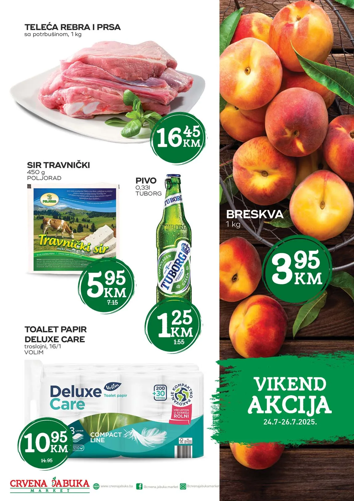 Crvena jabuka Vikend akcija Sniženja do 26.07.2025