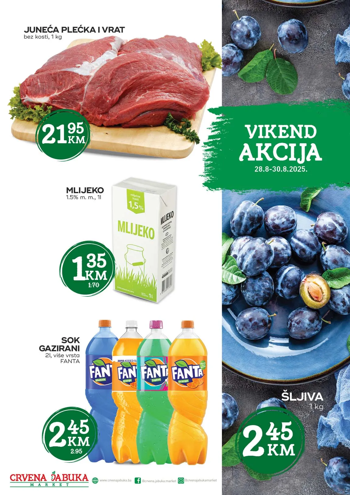 Crvena jabuka Vikend akcija Sniženja do 30.08.2025