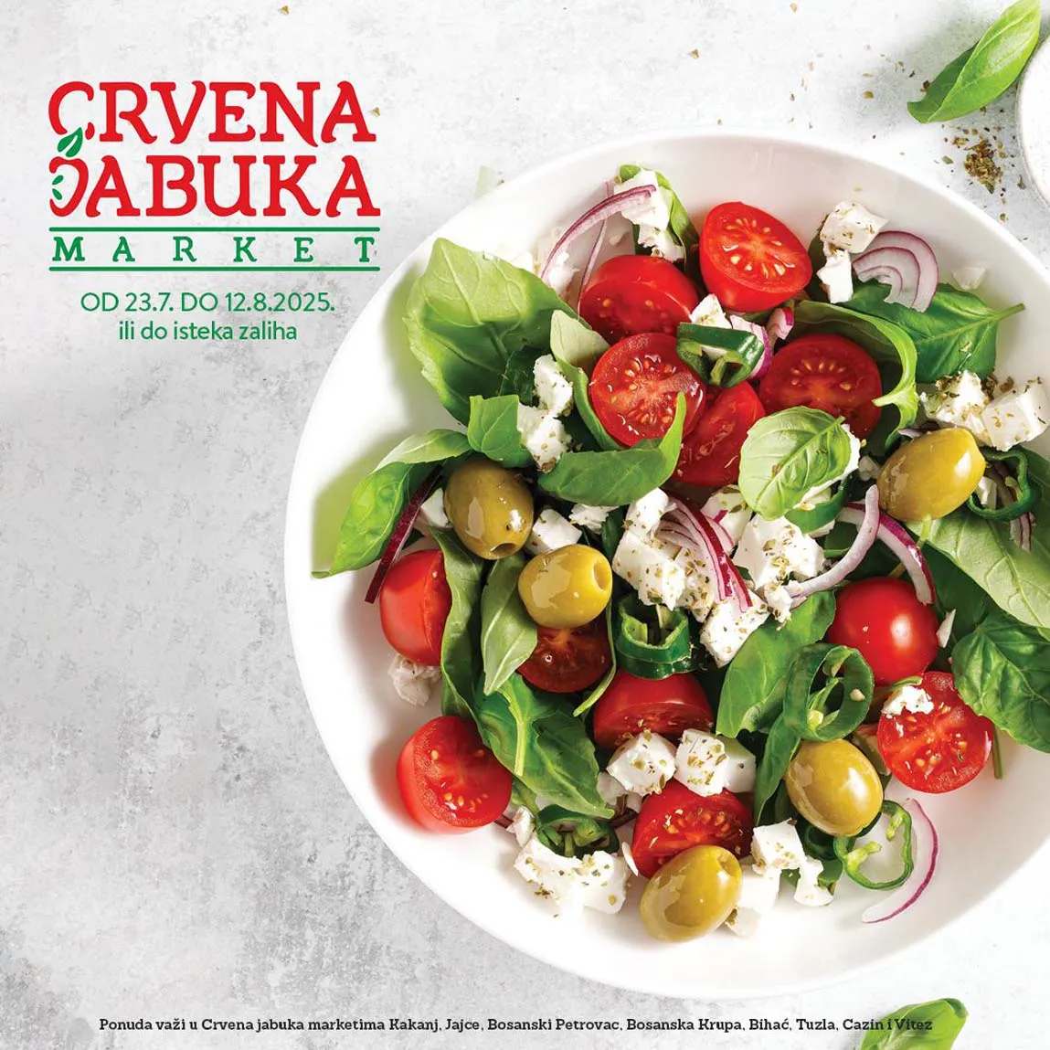 Crvena jabuka Akcija Katalog sniženja do 12.08.2025