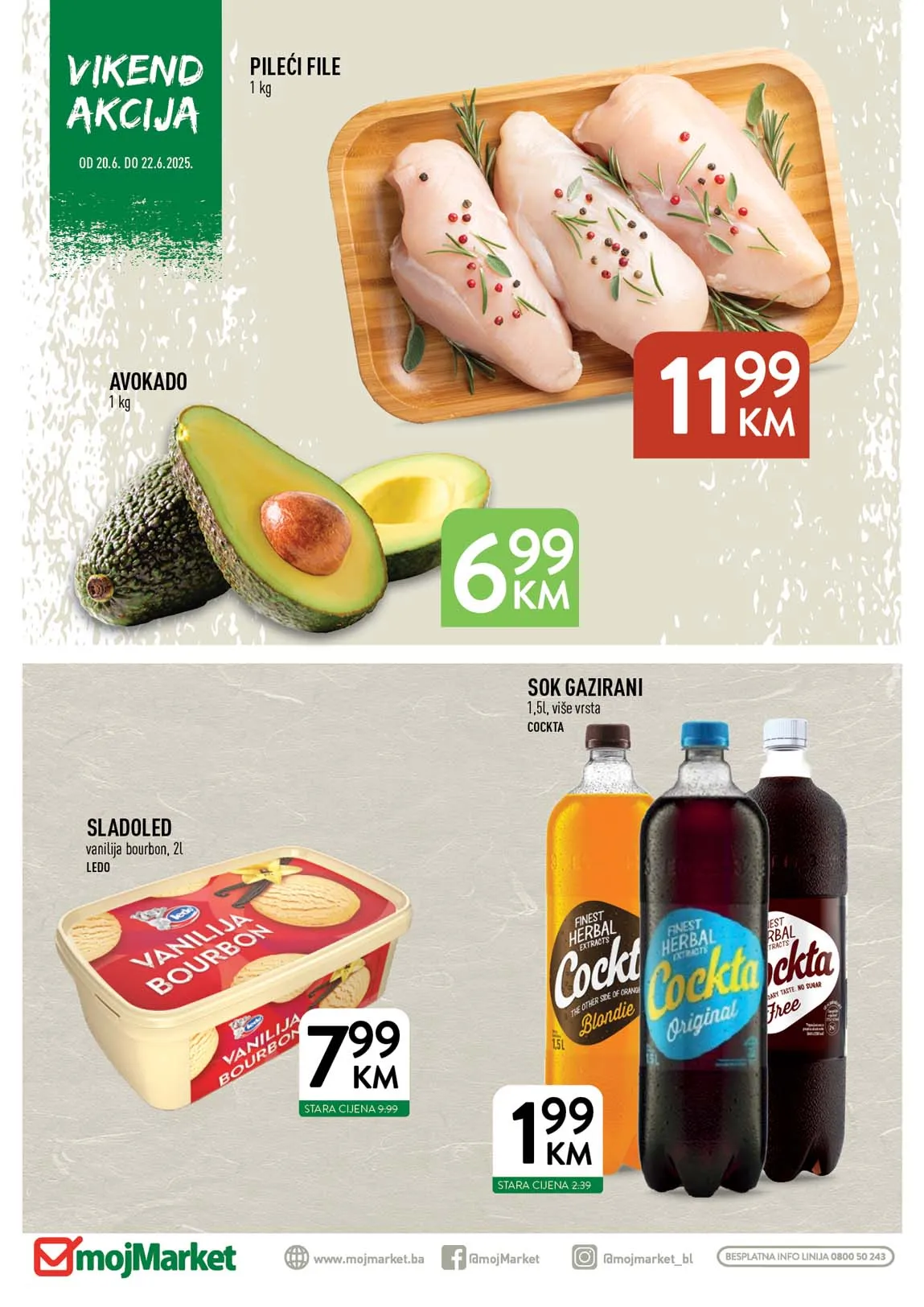 Vikend akcija sniženo Moj market