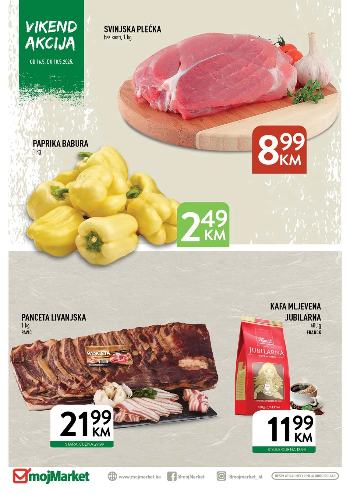 Vikend akcija sniženo Moj market