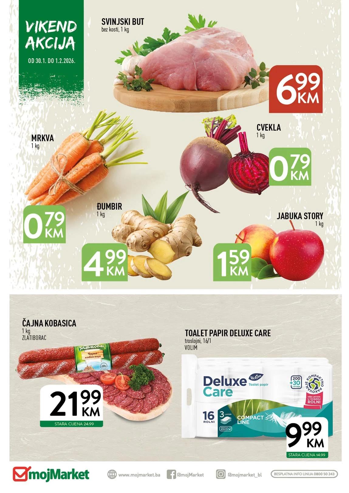 Vikend akcija sniženo Moj market Moj market