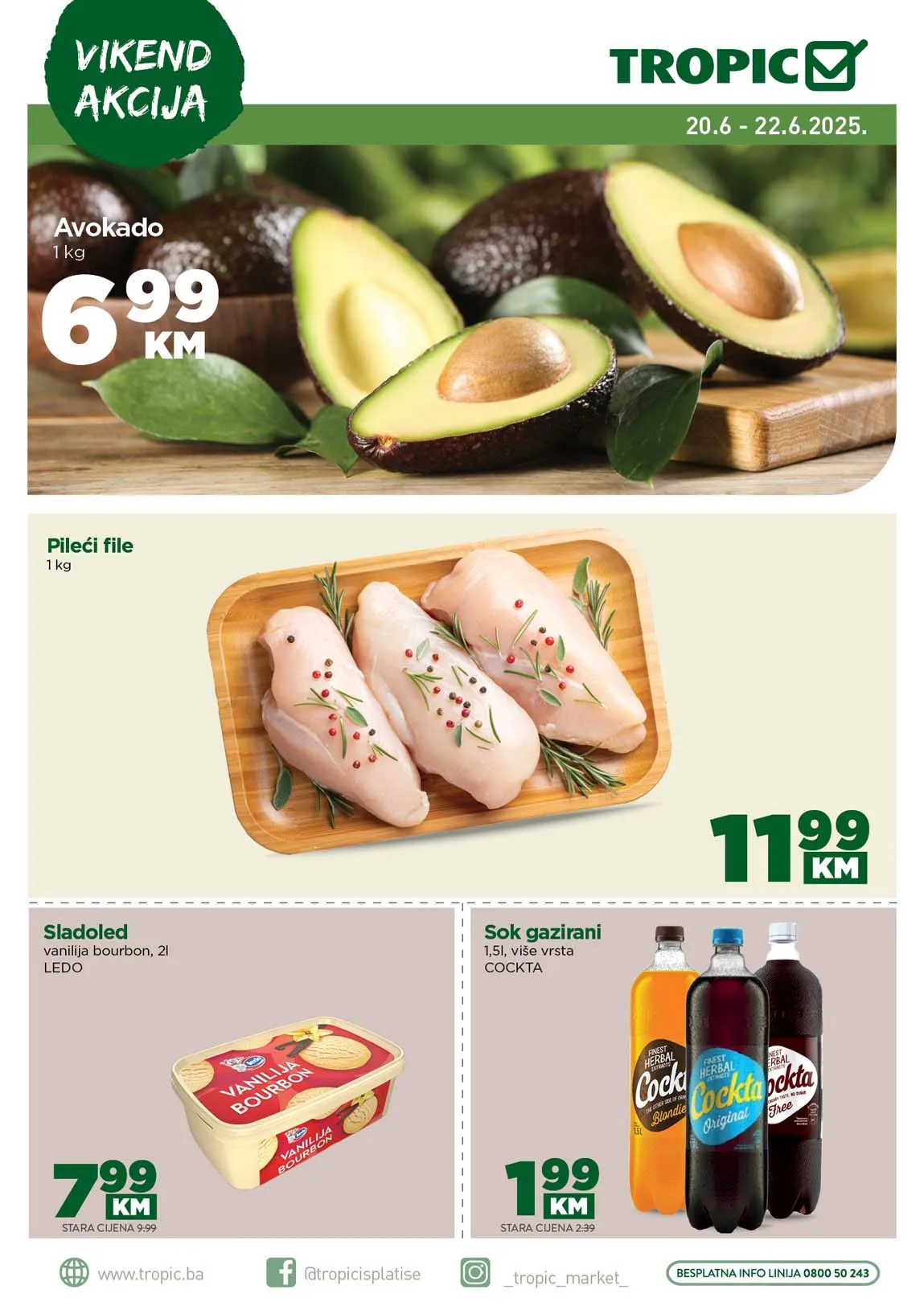 Vikend akcija sniženja Tropic