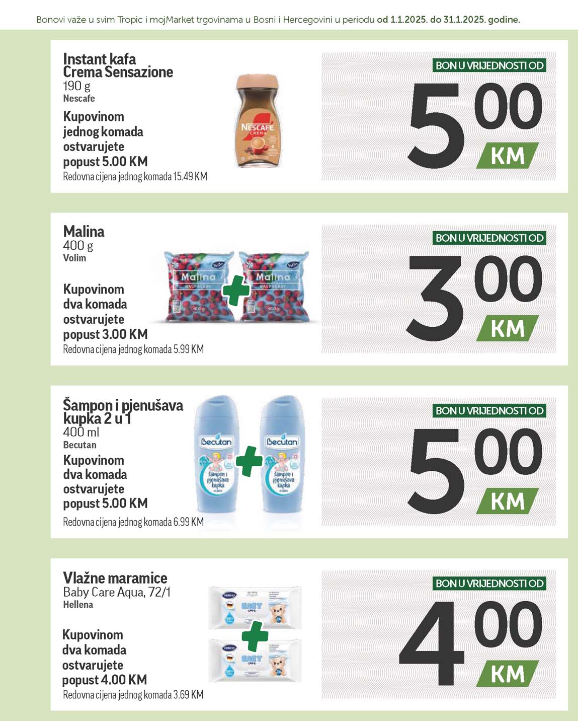 katalog bonbonjera Tropic i Moj market snizenja