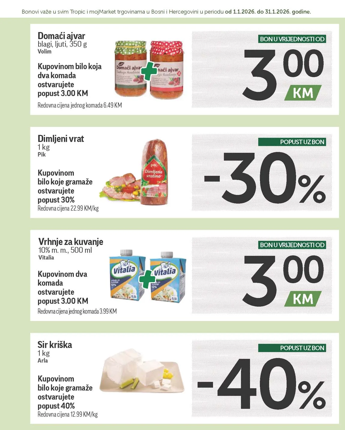 katalog bonbonjera Tropic i Moj market snizenja