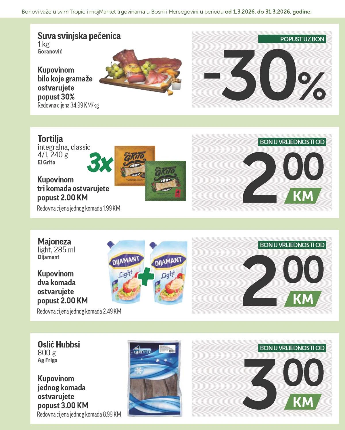 katalog bonbonjera Tropic i Moj market snizenja