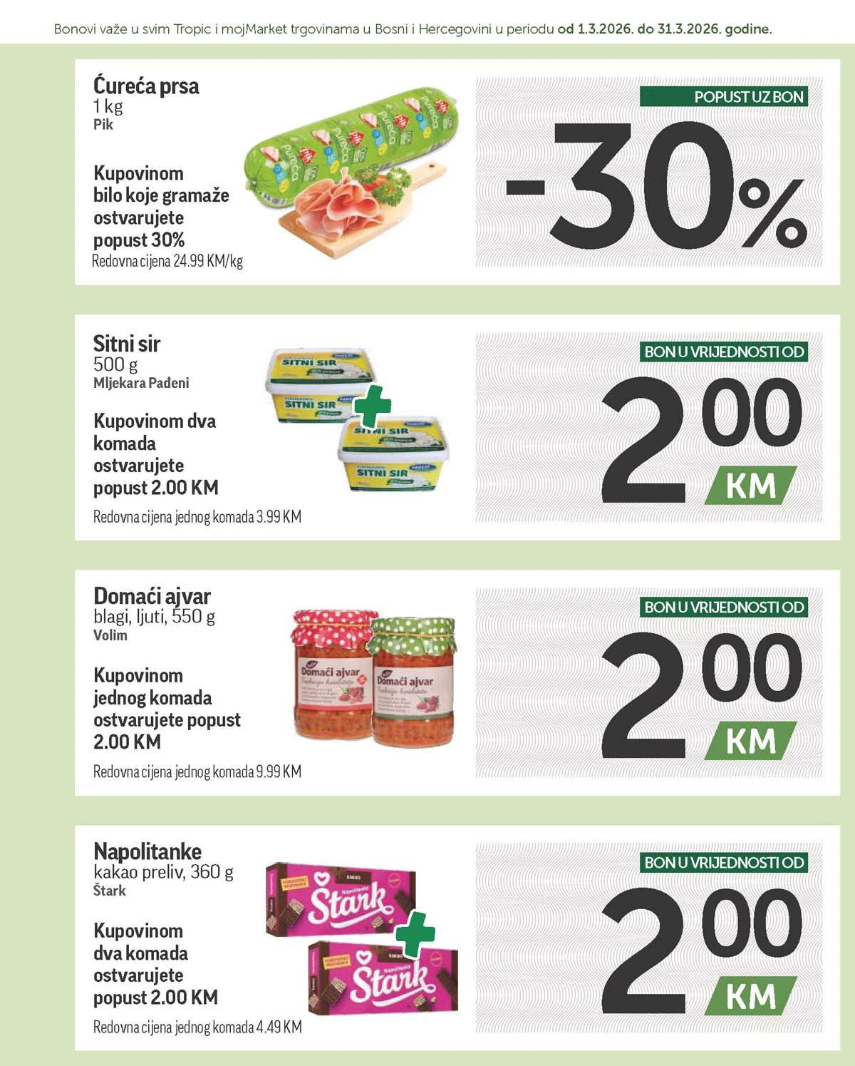 katalog bonbonjera Tropic i Moj market snizenja