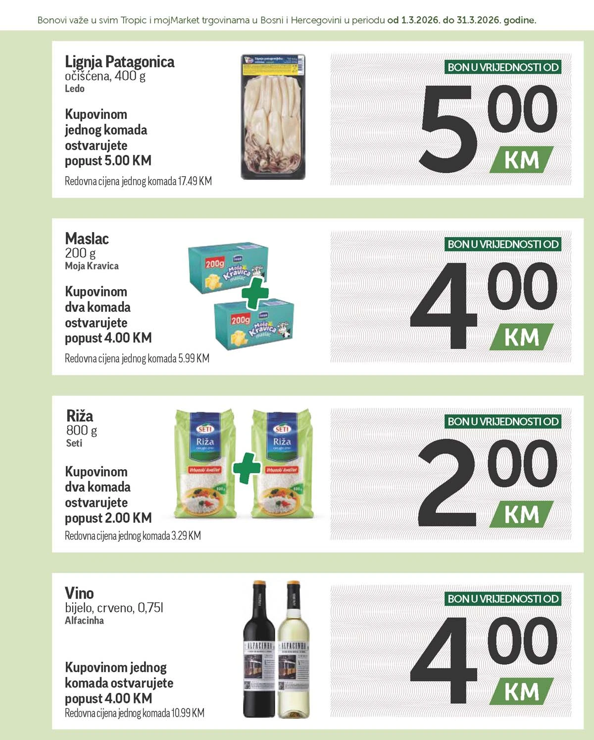 katalog bonbonjera Tropic i Moj market snizenja