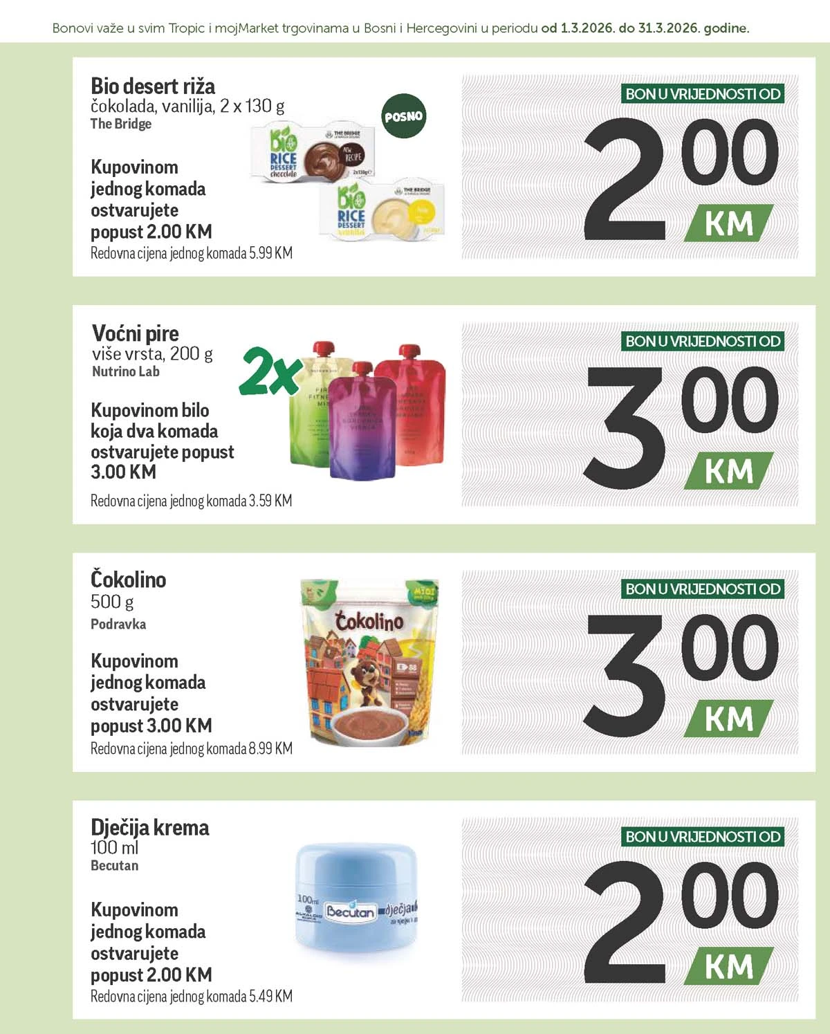 katalog bonbonjera Tropic i Moj market snizenja