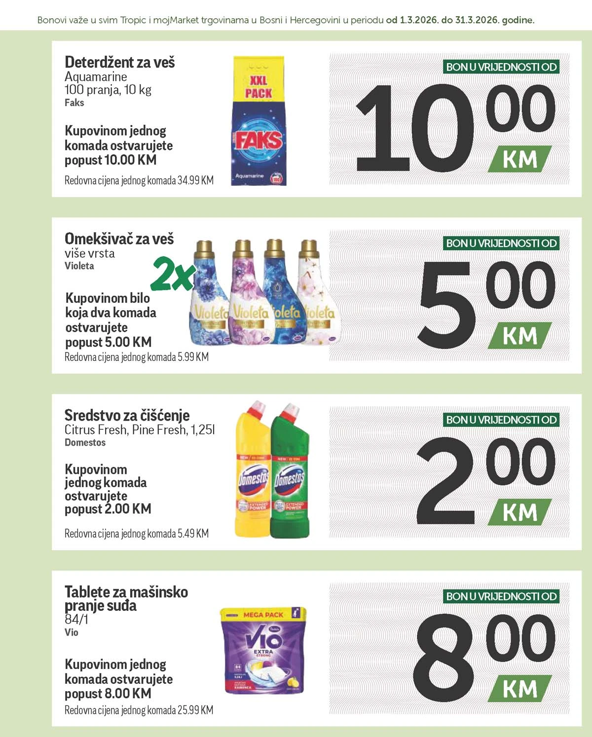 katalog bonbonjera Tropic i Moj market snizenja