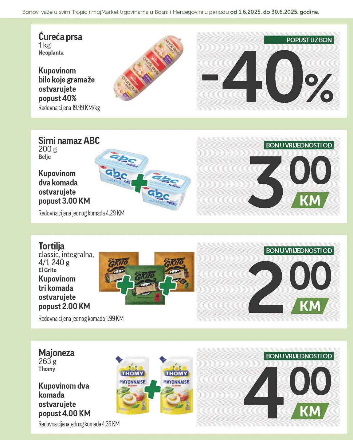 katalog bonbonjera Tropic i Moj market snizenja