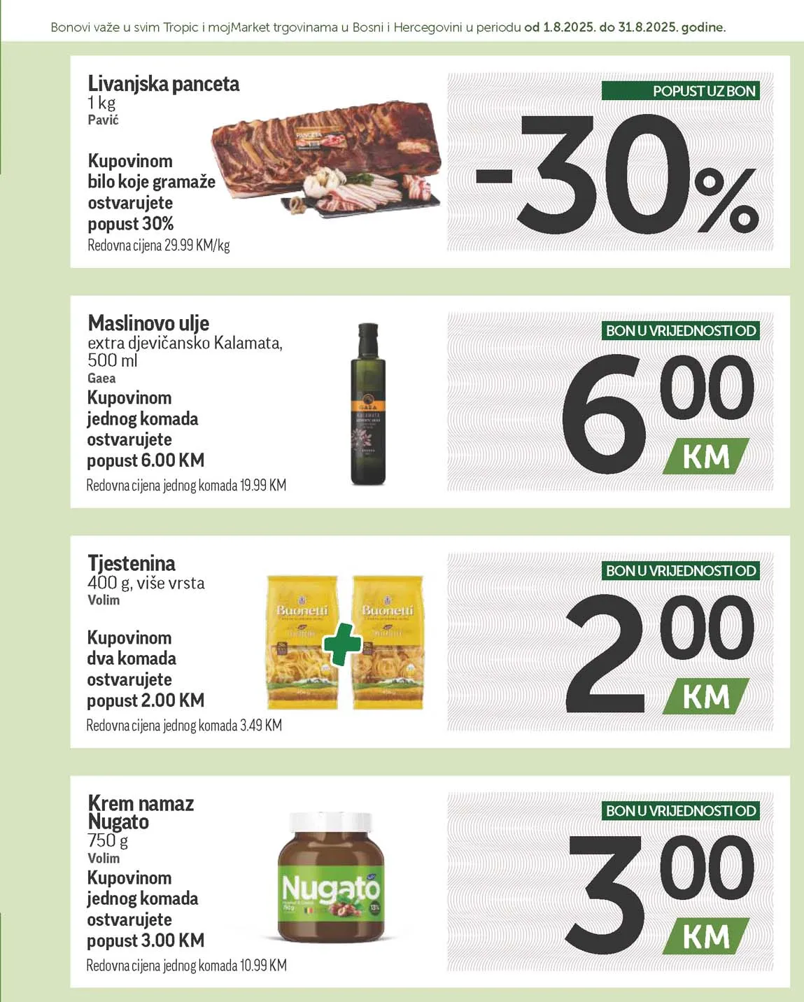katalog bonbonjera Tropic i Moj market snizenja