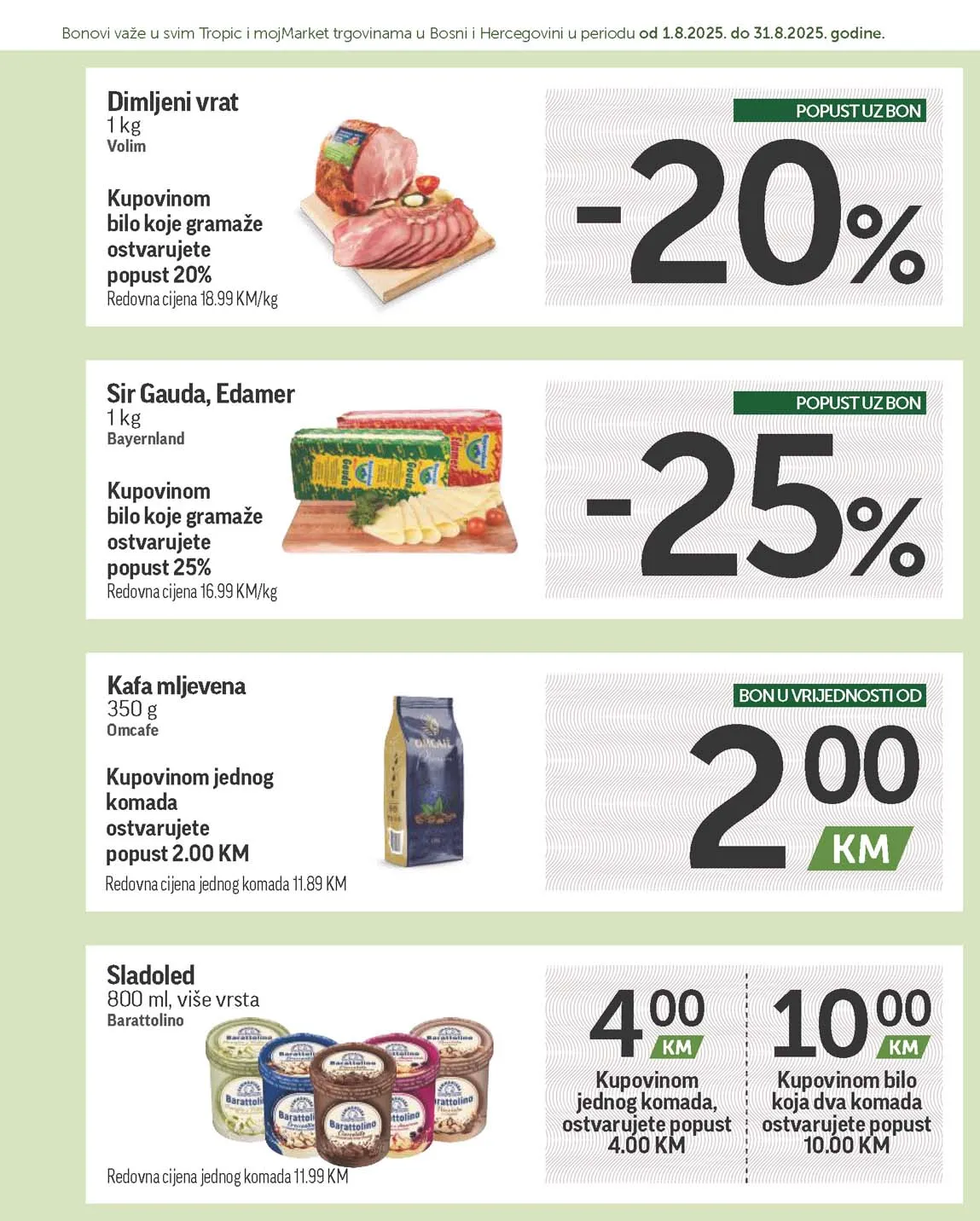katalog bonbonjera Tropic i Moj market snizenja