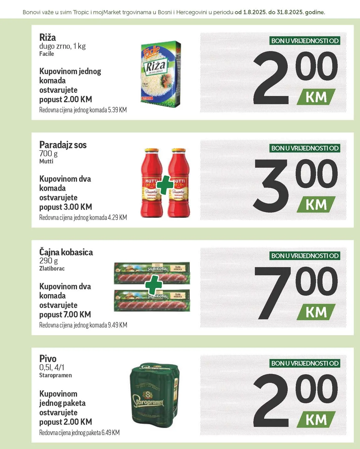 katalog bonbonjera Tropic i Moj market snizenja