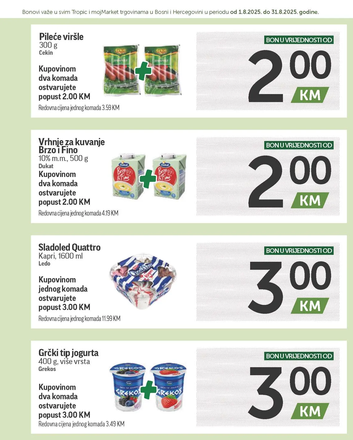 katalog bonbonjera Tropic i Moj market snizenja